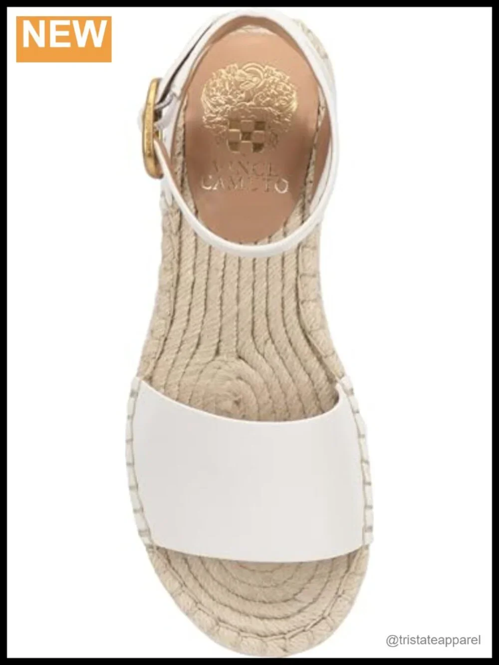 Vince Camuto Darna Leather Espadrille Platform Sandals Open Round Toe Ankle